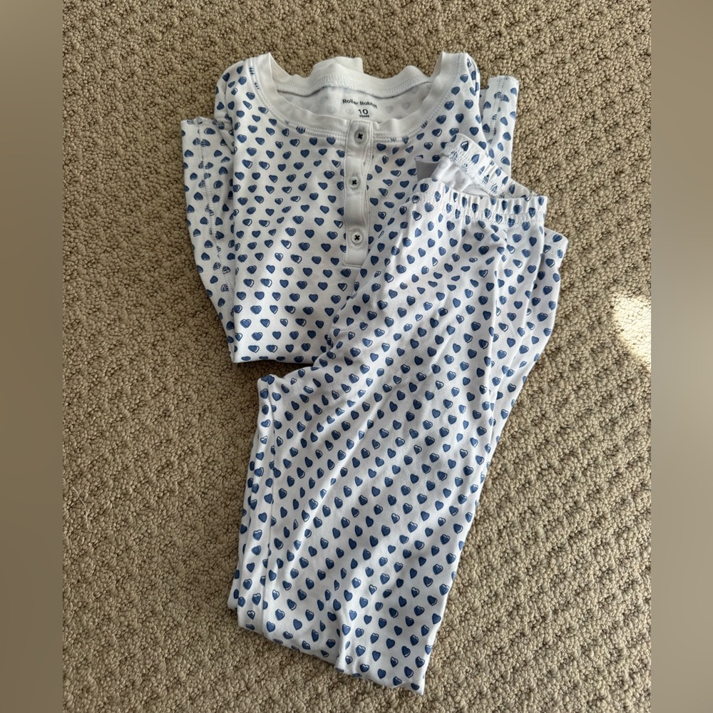 Roller Rabbit Blue Heart Pajamas